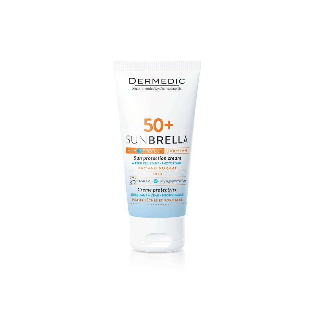 DERMEDIC SUNBRELLA KREMA ZA NORMALNU I SUHU KOŽU SPF50+ 50ML - Slika 2