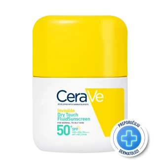 CeraVe Nevidljivi „Dry Touch” fluid za zaštitu od sunca, SPF 50+, 50ml