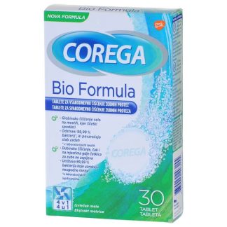COREGA BIO FORMULA tbl. a 30, Tablete za čišćenje zubnih proteza