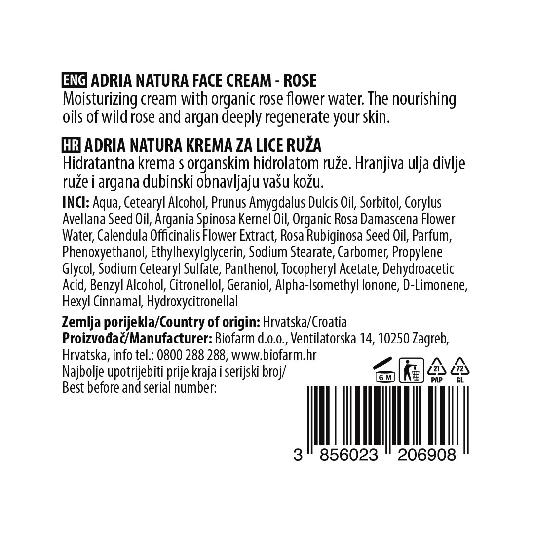 Krema za lice Ruža, 50ml - Slika 6