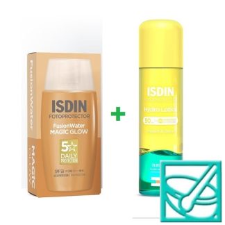 ISDIN FUSION WATER MAGIC glow SPF50 50ml+FOTOPR. HYDRA losion SPF50+ 200ml