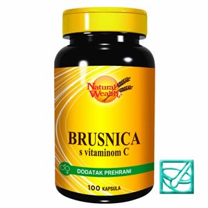 NATURAL WEALTH BRUSNICA+C-vit a 100 kaps
