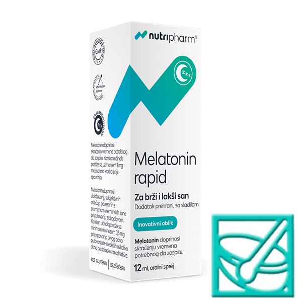 NUTRIPHARM MELATONIN oralni sprej 12ml - Slika 2