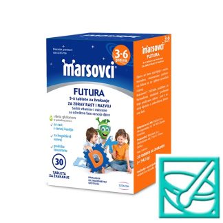 WALMARK Marsovci FUTURA 3-6 tbl za žvakanje a30