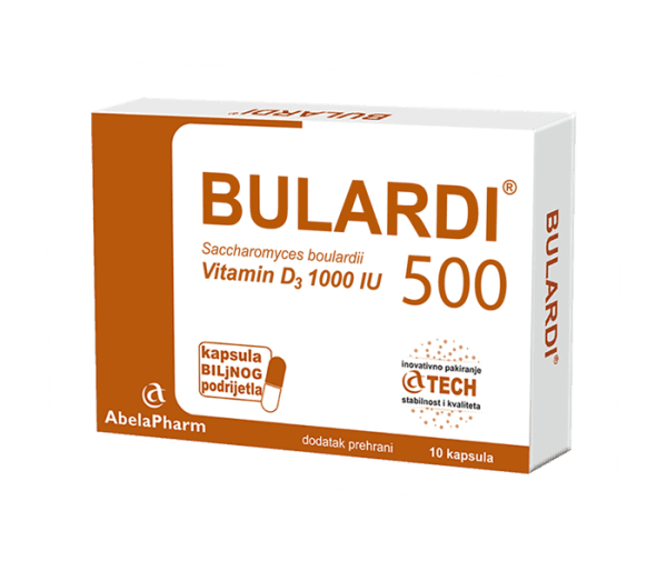Abela Pharm Bulardi 500 s vitaminom D3 kapsule - Slika 2