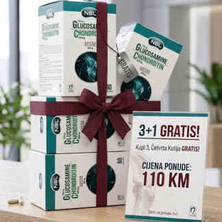 NOBEL PROMO PAKET GLUKOZAMIN MSM 3+1 GRATIS 110 KM