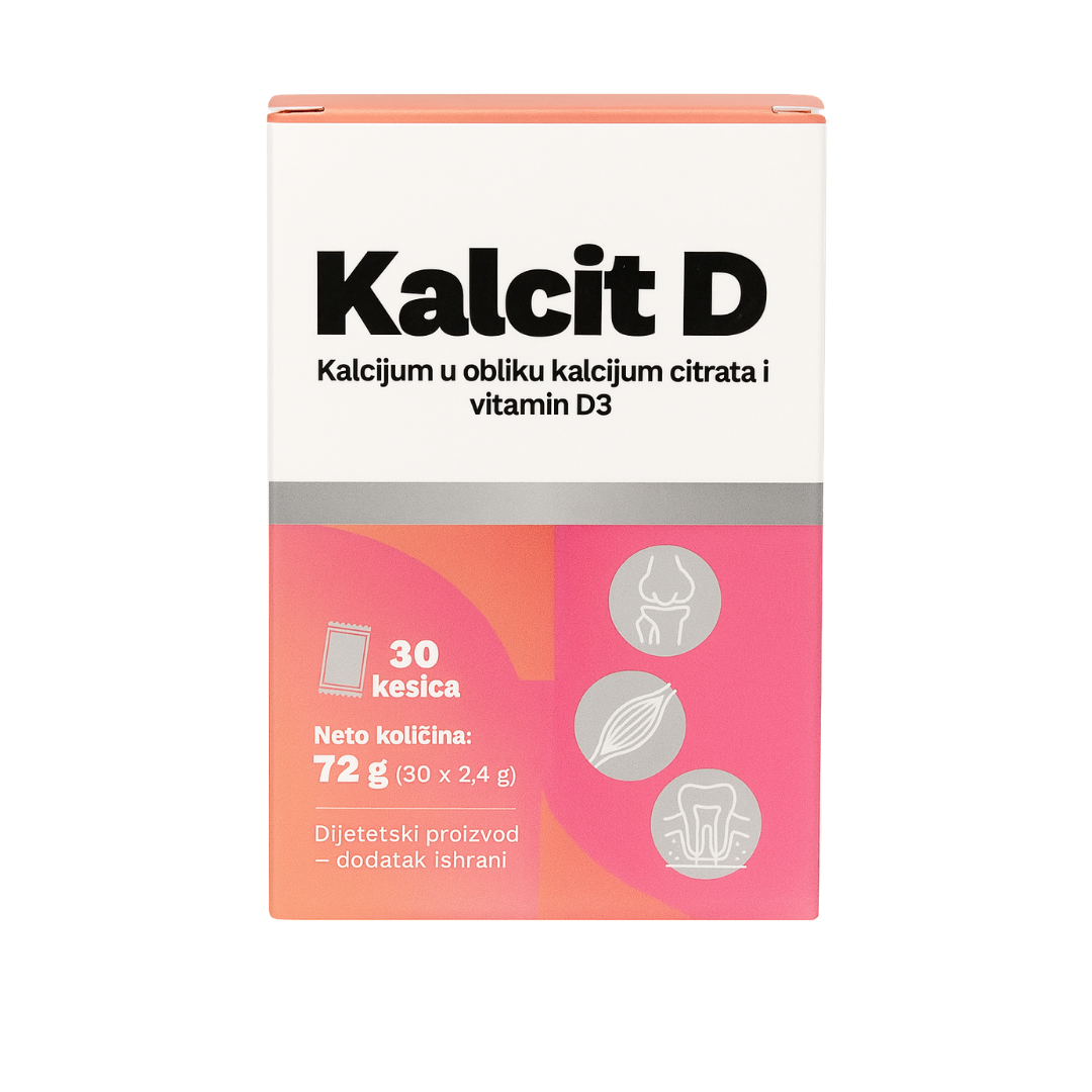 Kalcit D 30 kesica – kalcij i vitamin D za zdrave kosti i mišiće