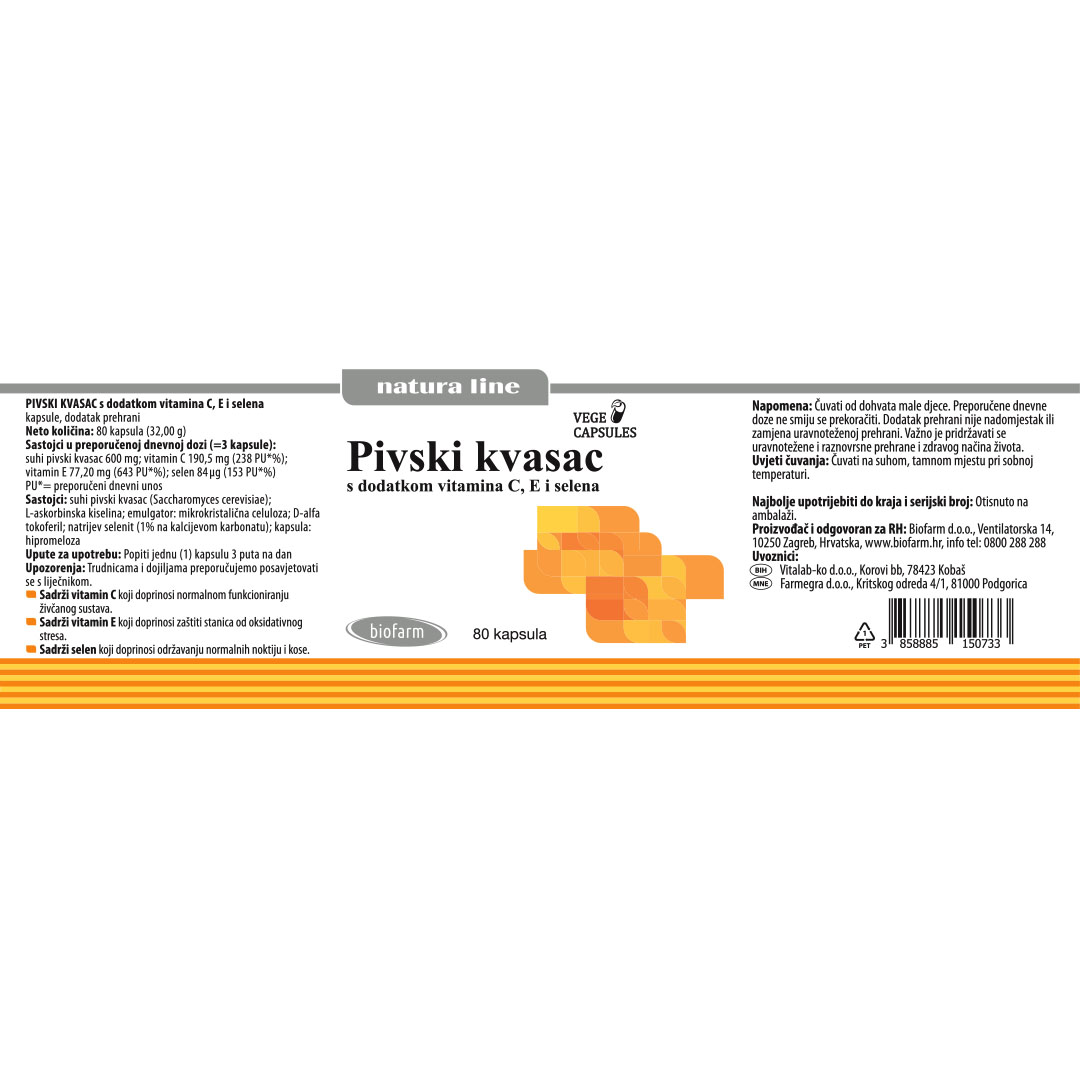 Pivski kvasac kapsule, 2+1 GRATIS - Slika 3