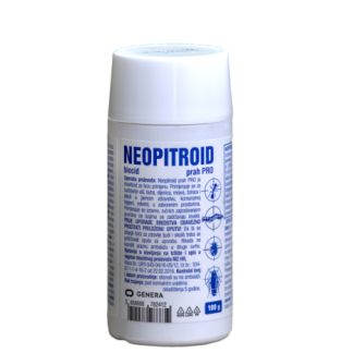 Neopitroid Prah PRO 100g, Koristi se za suzbijanje vaški, buha, stjenica, mrava, žohara i drugih insekata