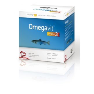 APIPHARMA Omegavit kapsule a 120, Dodatak prehrani s omega-3 masnim kiselinama