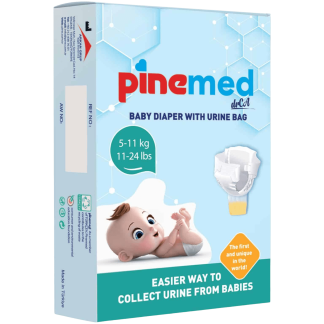 Pinemed pelene za bebe sa kesom za urin 2 komada M (5-11 kg)
