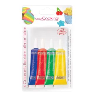 Set od 4 tekuće prirodne boje (ScrapCooking)