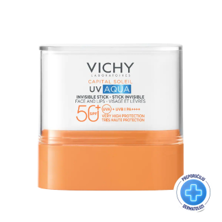 Vichy Capital Soleil UV Aqua nevidljivi stik za lice i usne SPF 50+ 10 g