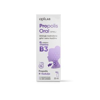 ApiLAB Propolis Sprej za Grlo s Kaduljom – Bezalkoholni 20 ml