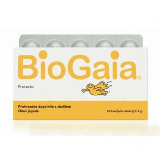 BioGaia Protectis Tablete Za Žvakanje Jagoda 30 kom
