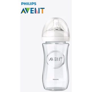 Avent Boca Staklena 240 ml sa nastavkom za krutu hranu 053/17