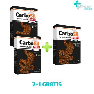 Hamapharm CarboSil FORTE Aktivni Ugljen 20 Kapsula  2+1 GRATIS
