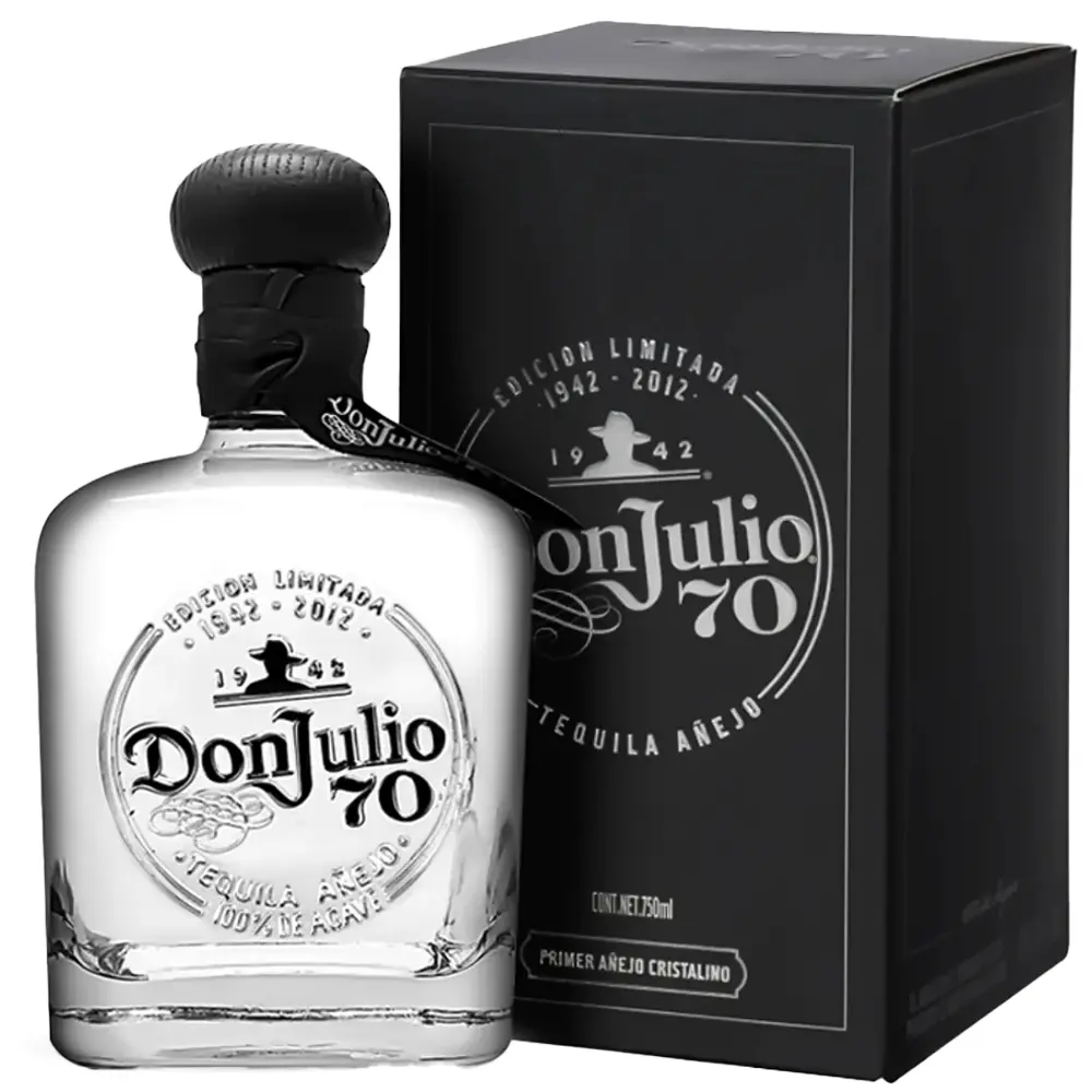 DON JULIO 70 CRISTAL CLARO ANEJO TEQUILA 0,7L + KUTIJA