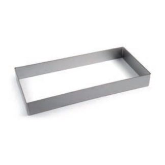 Inox obruč za torte i kolače pravokutni h 4 cm 29 x 39 cm