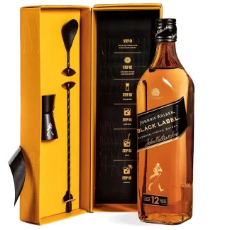 JOHNNIE WALKER BLACK LABEL COCKTAIL KIT POKLON SET 0,7L
