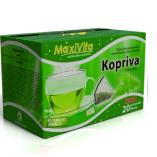 MAXIVITA Kopriva čaj a 20 piramida filter vrećice, Višestruki učinak