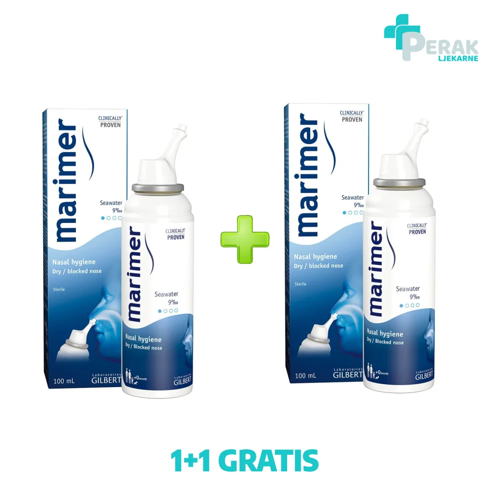 Marimer Izotonični Sprej za Nos 0,9% 100ml 1+1 GRATIS ROK!10/26 - Slika 2
