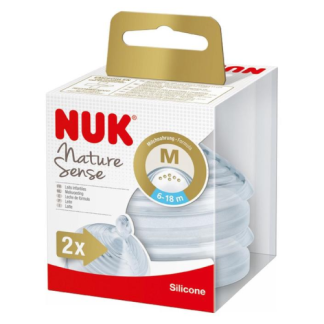 Nuk Nature Sense Sisač Silikonski 6-18 m 2 kom