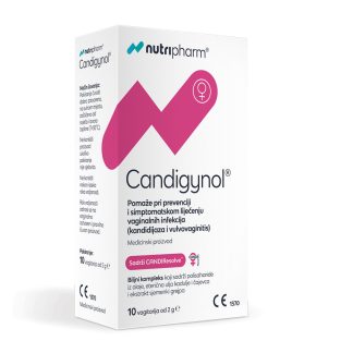 Nutripharm Candigynol za Vaginalne Infekcije 10 Vagitorija