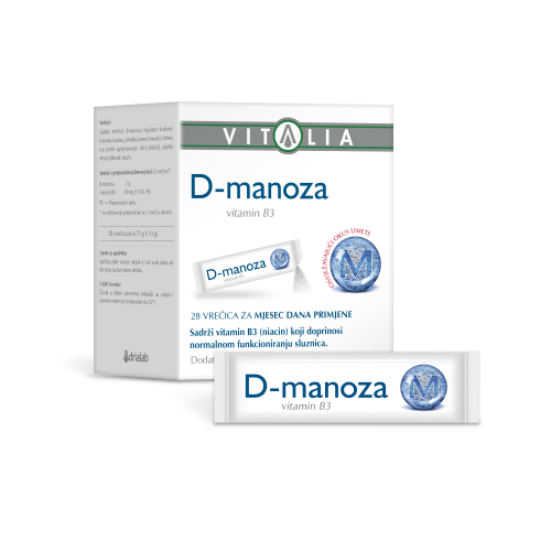 Vitalia D-Manoza Protect za Upale Mokraćnog Sustava 28 vrećica - Slika 2