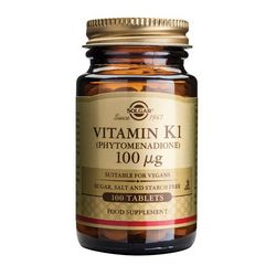 SOLGAR VITAMIN K1 100 µg tablete a 100, Doprinosi održavanju normalnih kostiju te normalnom zgrušavanju krvi