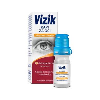 Vizik Kapi za Oči Dekspantenol Protiv Crvenila i Iritacija 10 ml